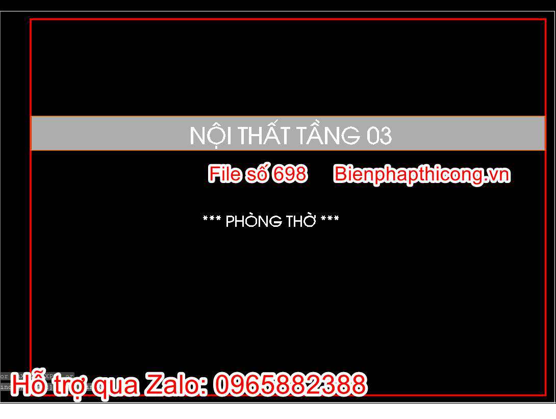 Hồ sơ thiết kế thi công phòng thờ tân cổ điển cad.