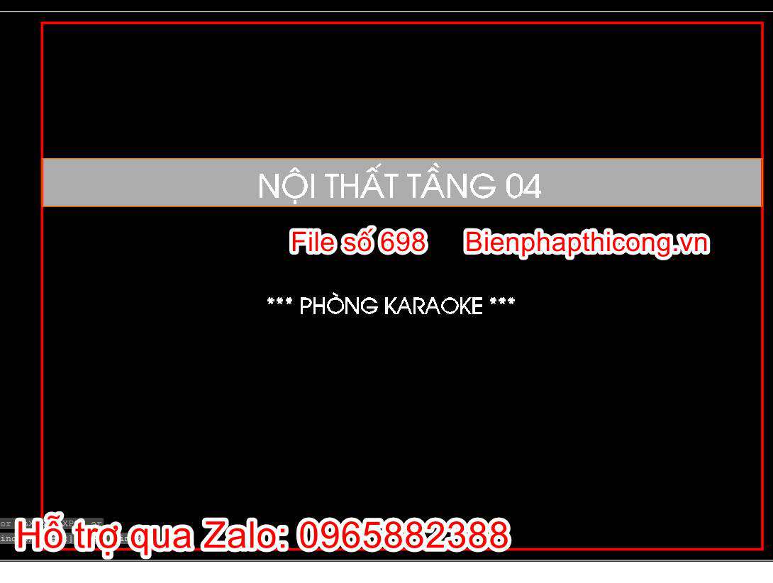 Hồ sơ bản vẽ thi công phòng karaoke biệt thự tân cổ.