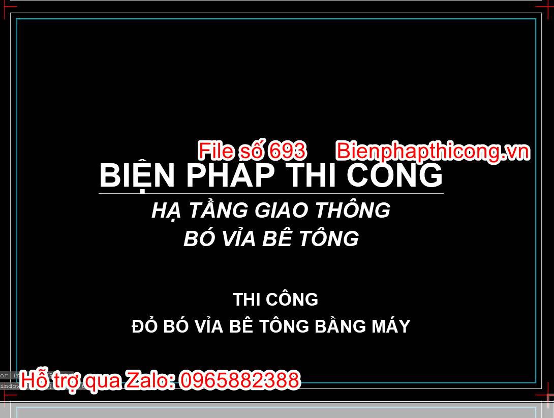 Biện pháp thi công hạ tầng giao thông.