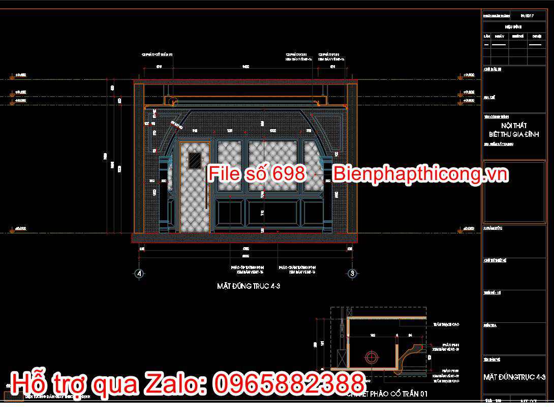 Download hồ sơ thi công phòng karaoke tân cổ.