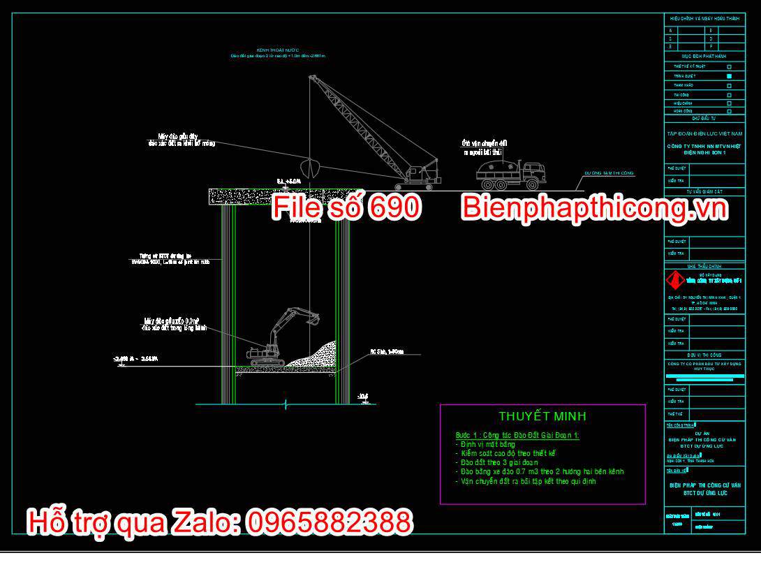 Bản vẽ bptc kênh dẫn nước thải.