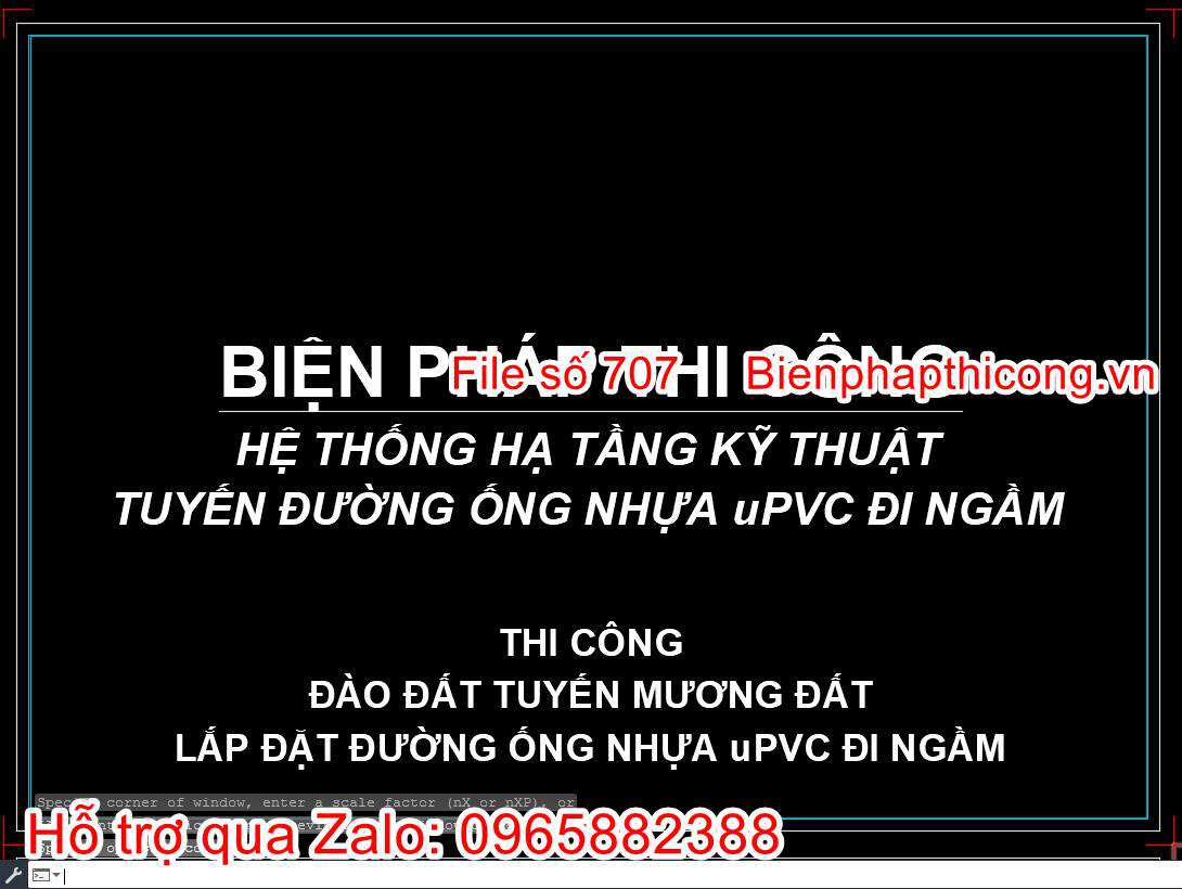 Biện pháp thi công hạ tầng kỹ thuật ống uPVC đi ngầm.