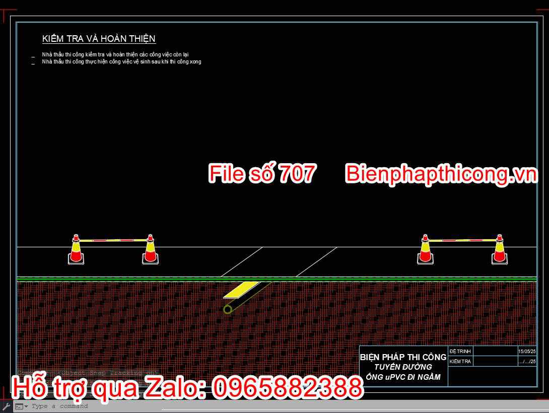 Kiểm tra và hoàn thiện biện pháp thi công ống uPVC