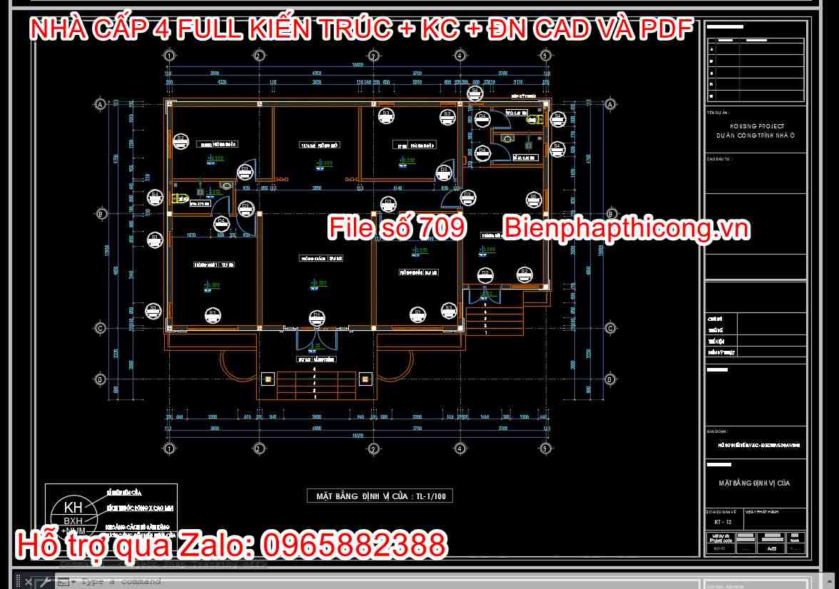 Mặt bằng cửa file thiết kế nhà cấp 4 150m2