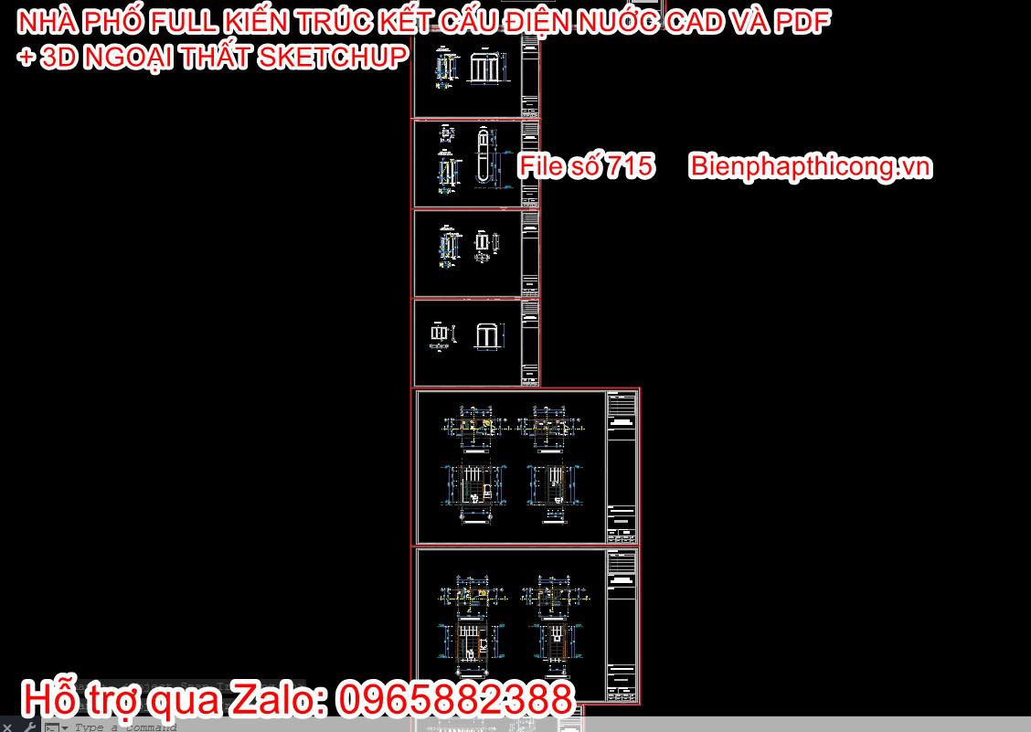 Bản vẽ thiết kế chi tiết full.