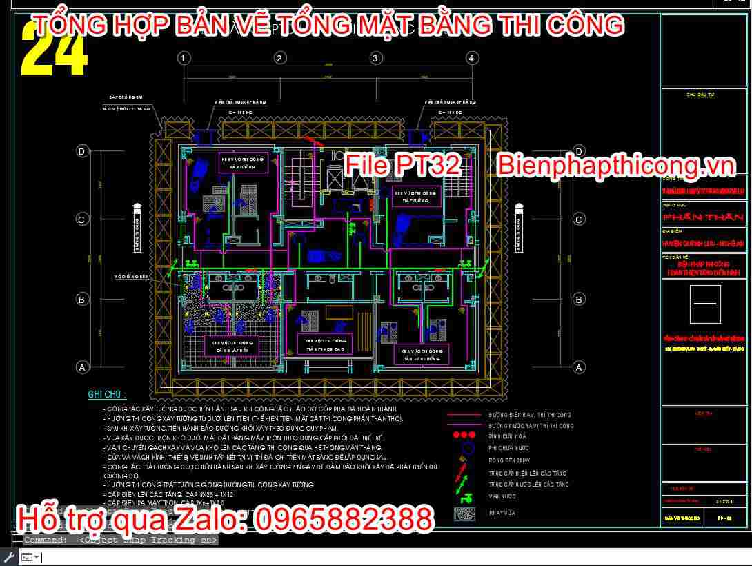 Mặt bằng bptc hoàn thiện tầng điển hình.