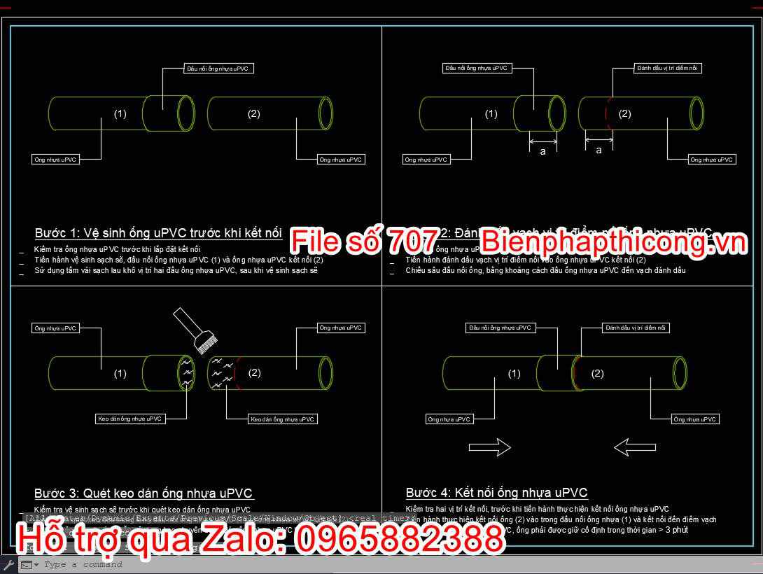 Bản vẽ bptc cáp bưu điện viễn thông cad.