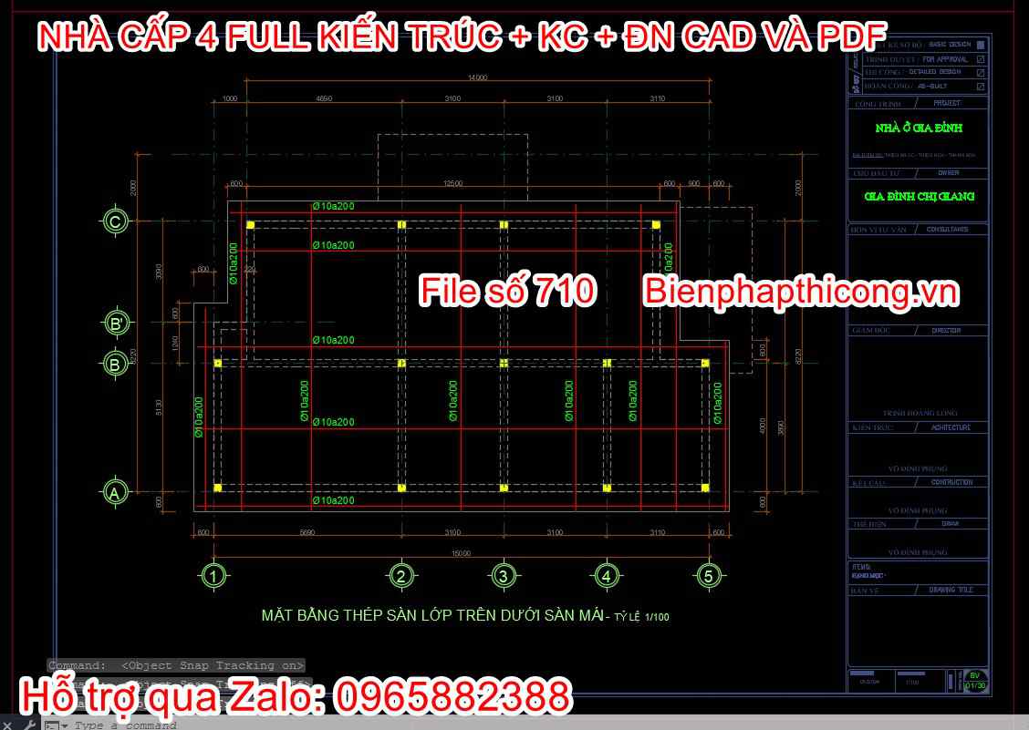 Kết cấu nhà cấp 4.
