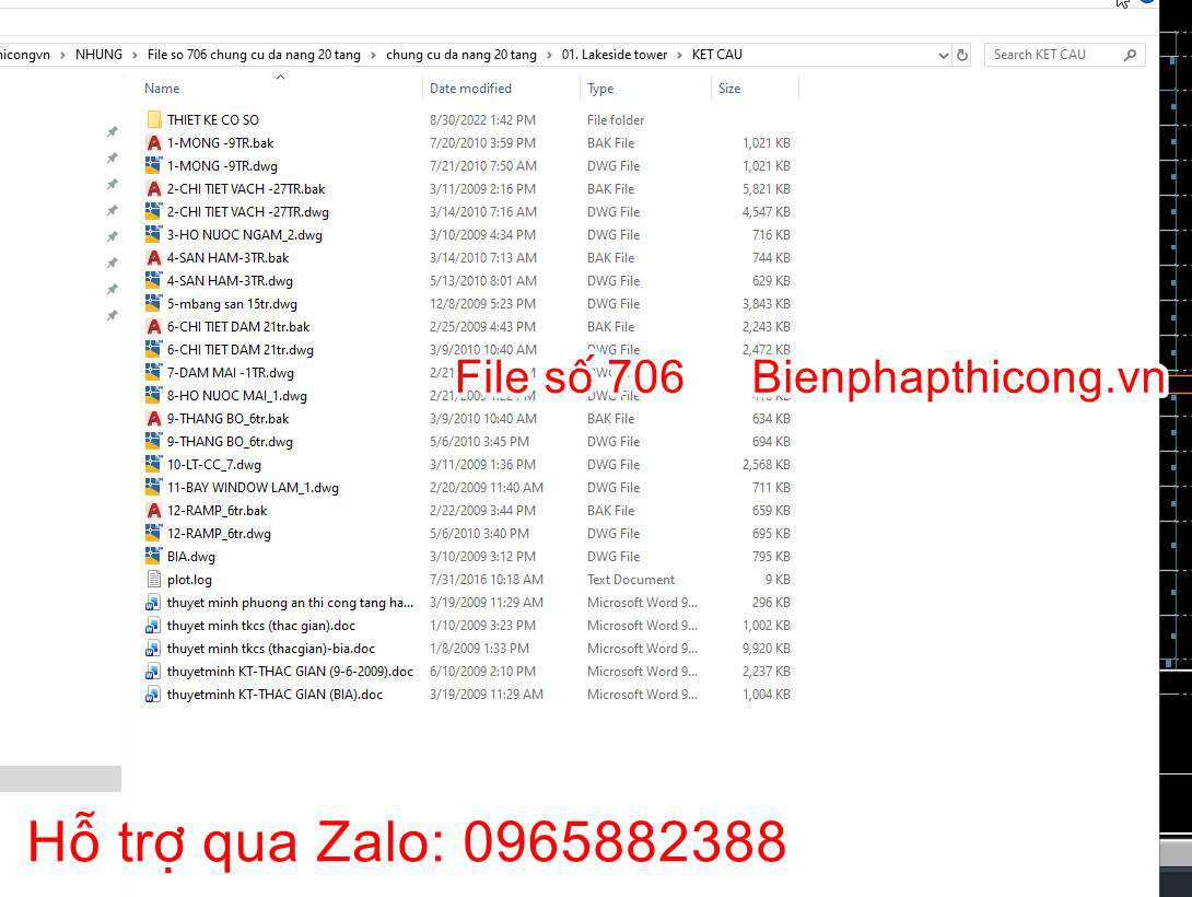 Bản vẽ thiết kế phần kết cấu chung cư cao cấp 32 tầng.