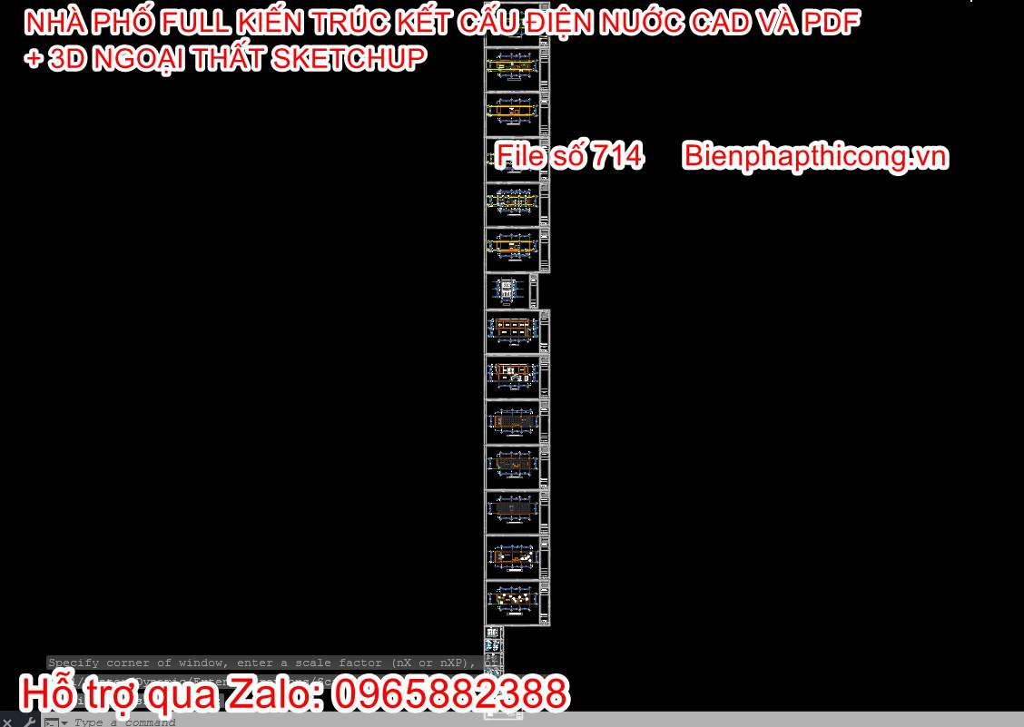 File dwg tổng hợp bản vẽ phần kiến trúc nhà phố cad.