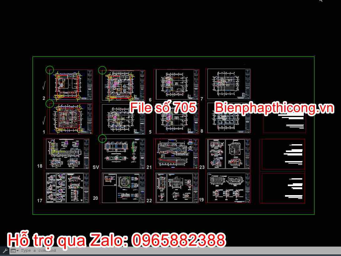 Bản vẽ thiết kế mặt bằng nhà 9 tầng cad.