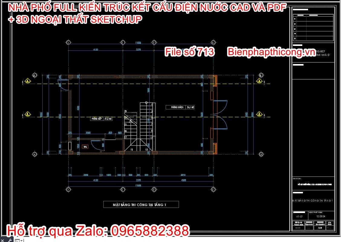 Mẫu nhà phố rộng 6m x 11m 3 tầng tân cổ