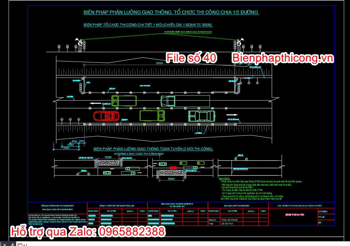 Biện pháp thi công phân luồng giao thông khi thi công đường.