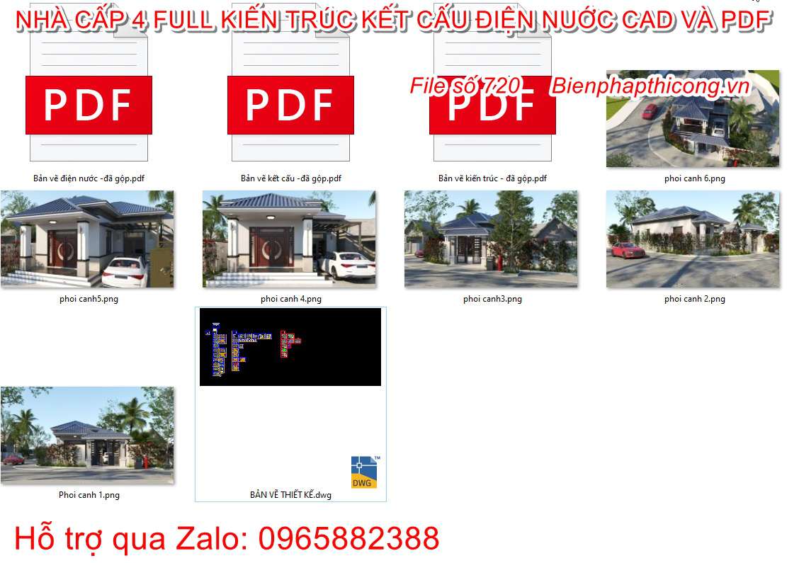 Tải hồ sơ bản vẽ xây dựng nhà cấp 4 mái nhật chữ L 8,5m x 16m.