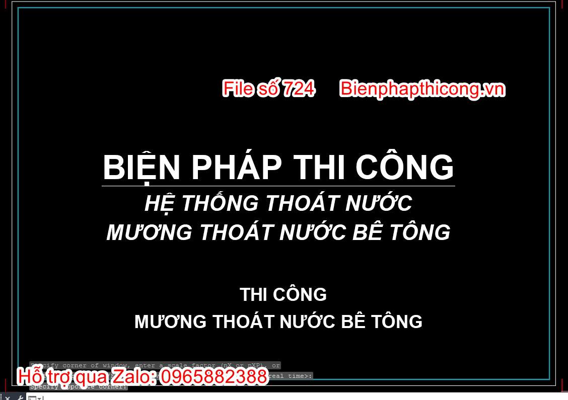 Bản vẽ biện pháp mương rãnh bê tông chữ U đổ tại chỗ.