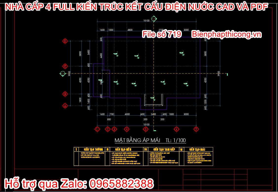 Bản vẽ cad nhà cấp 4 mái nhật mặt tiền 8m full cad.