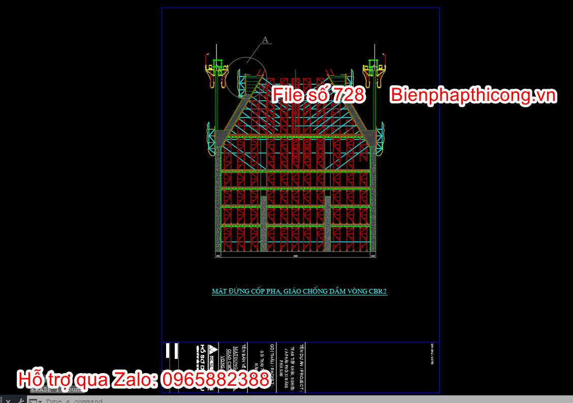 Mặt đứng coppha giáo chống silo xi măng.