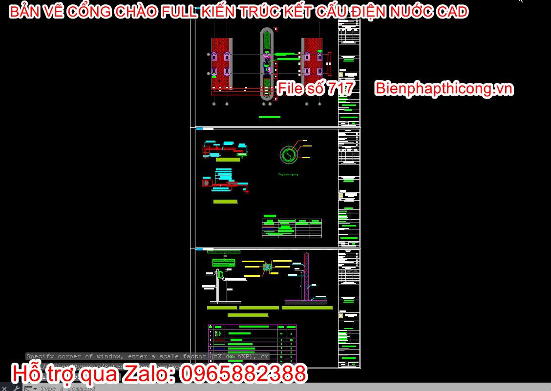 Tải bản vẽ điều hòa cổng chào.