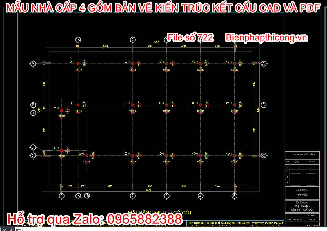 Download bản vẽ cad nhà cấp 4 mái nhật tân cổ.