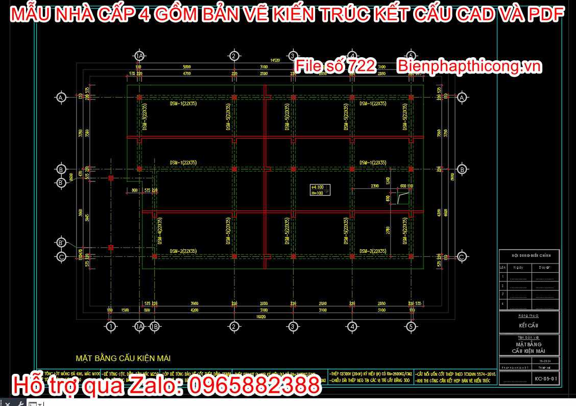 Bản vẽ cad nhà cấp 4 đẹp.