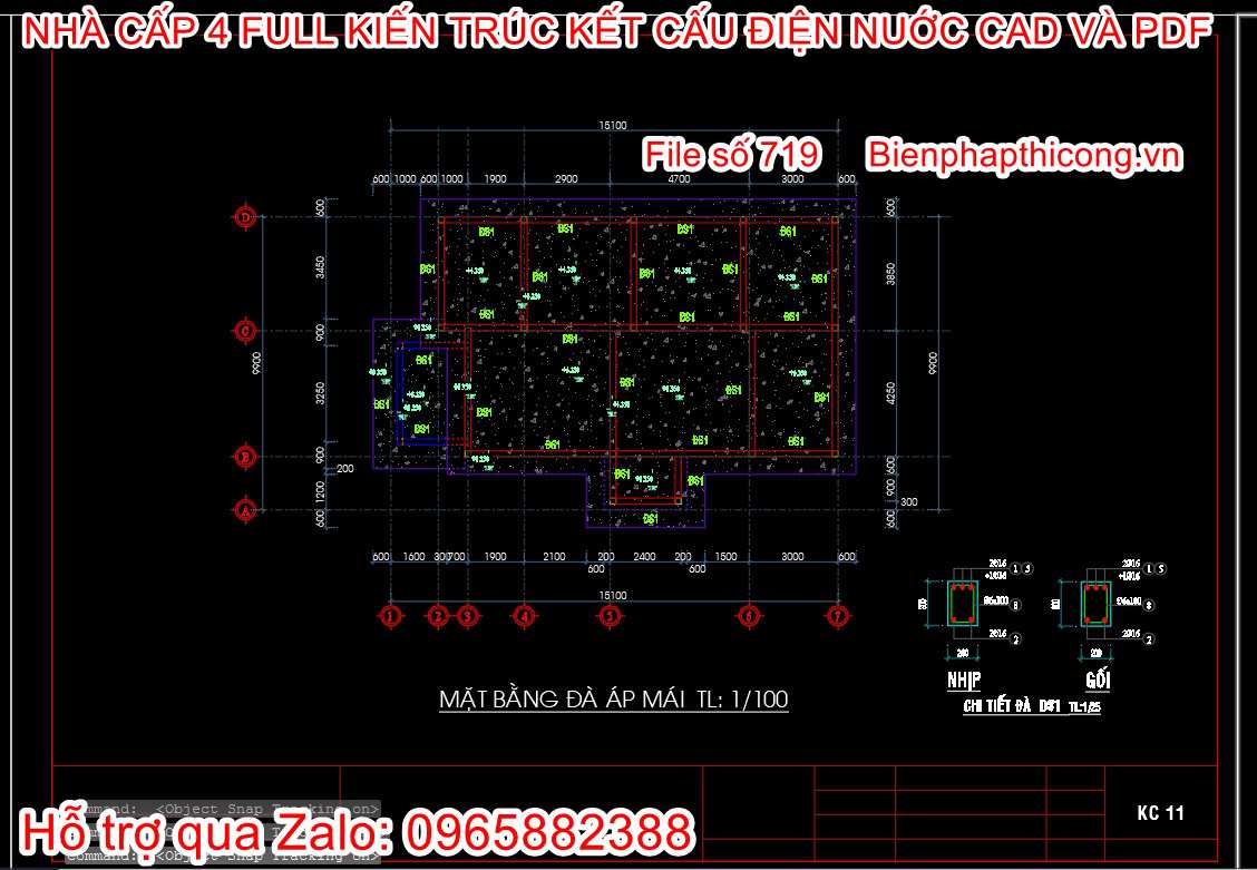 Mẫu nhà cấp 4 full 120m2 đẹp.
