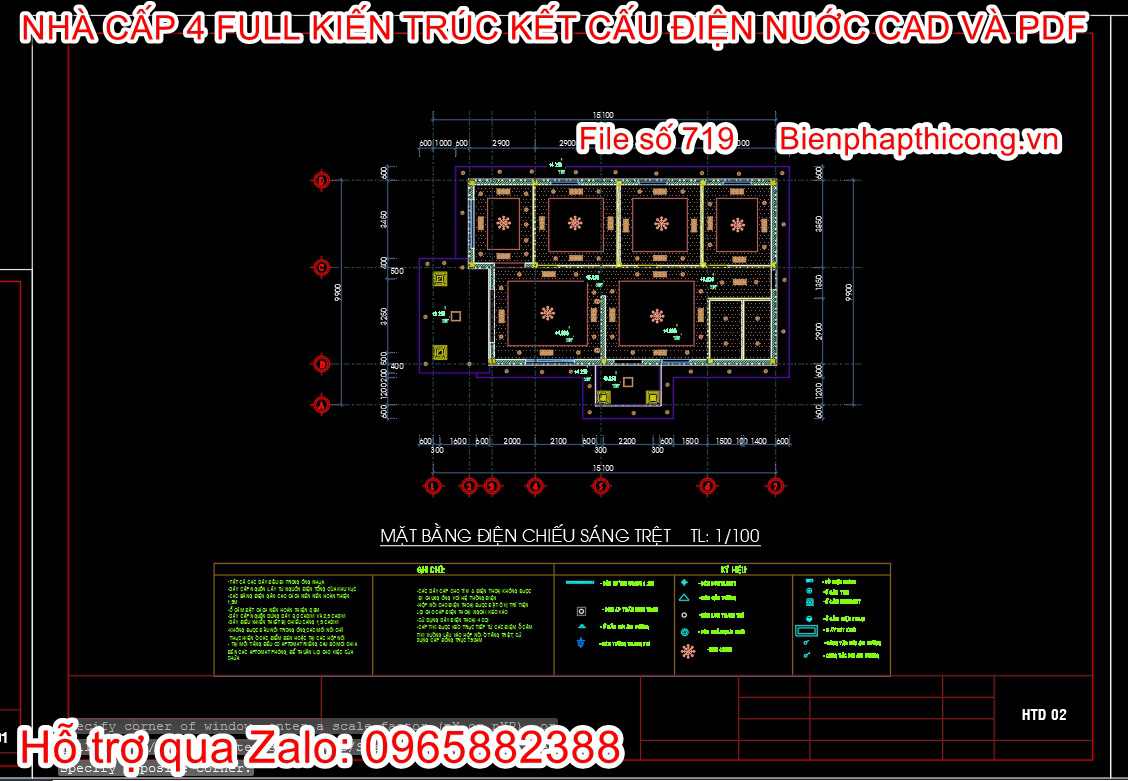 Bản vẽ kết cấu file pdf full cad.