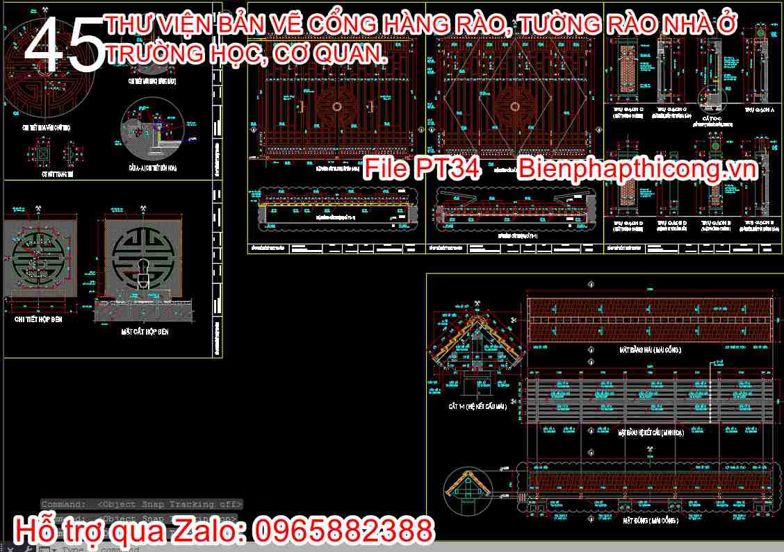 Bản vẽ thiết kế chi tiết cửa sắt cad.