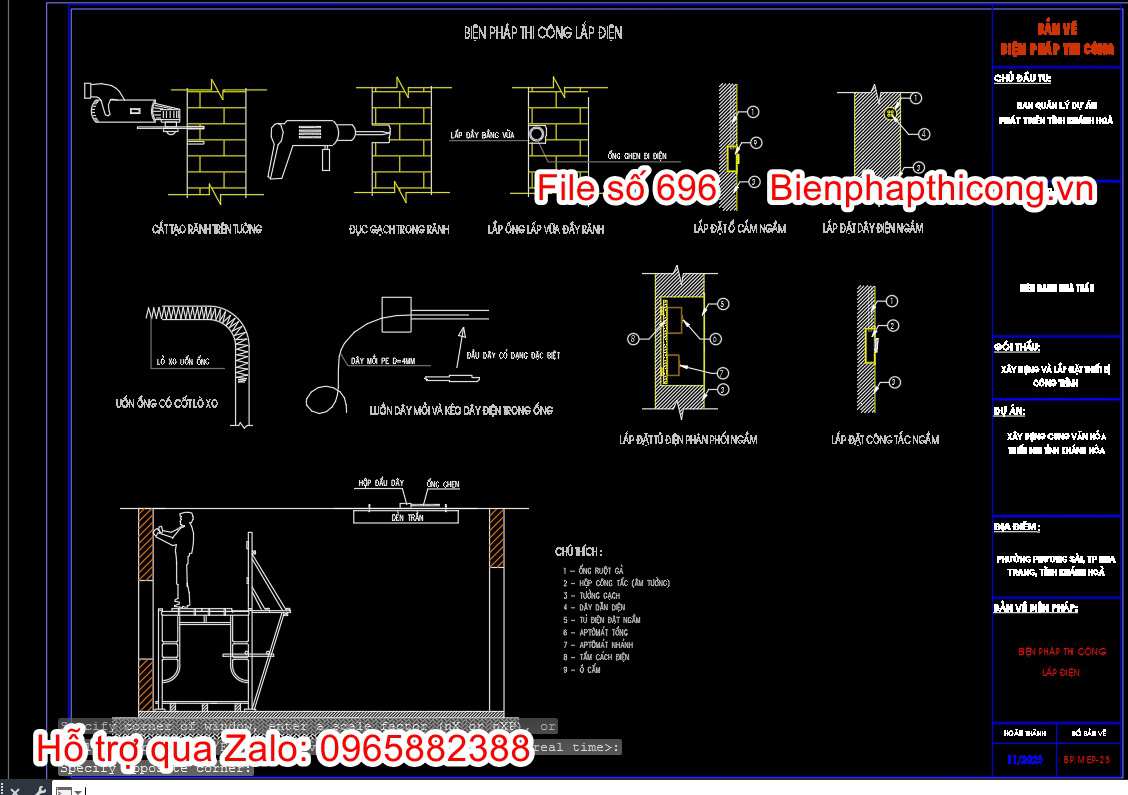 Biện pháp thi công lắp điện.