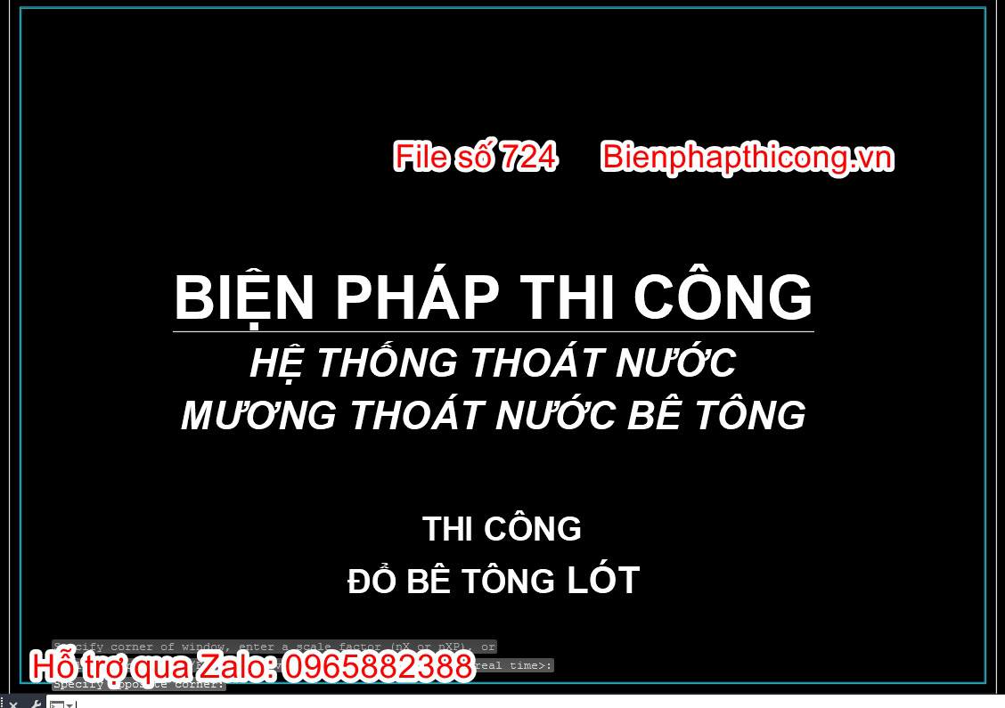Biện pháp thi công mương thoát nước đổ tại chỗ.