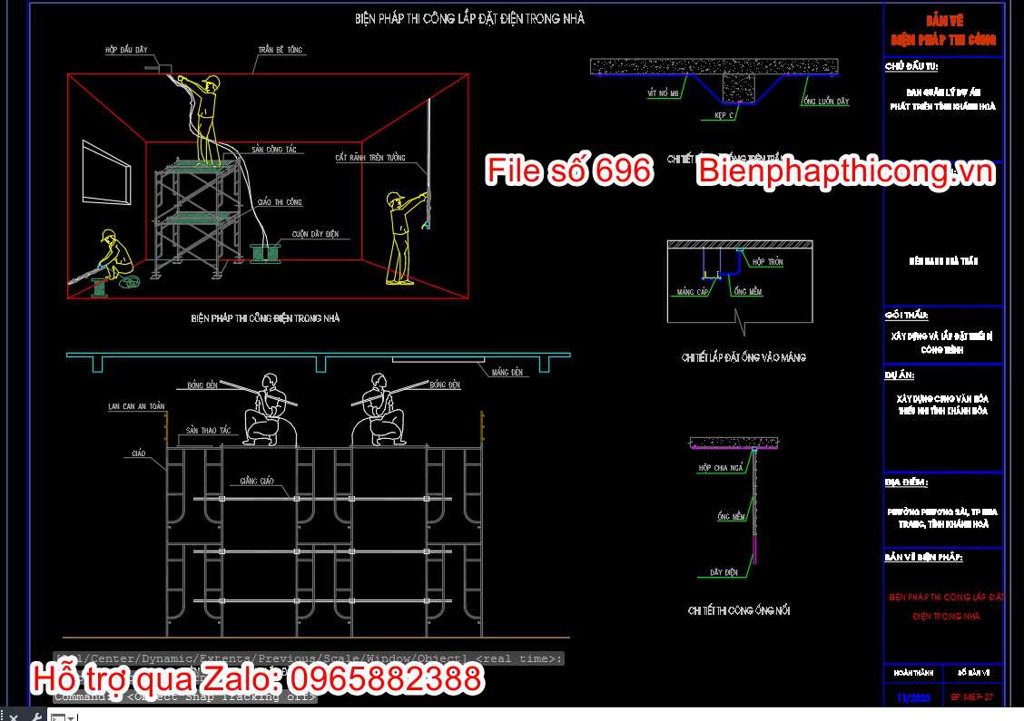 Biện pháp thi công lắp đặt điện trong nhà.