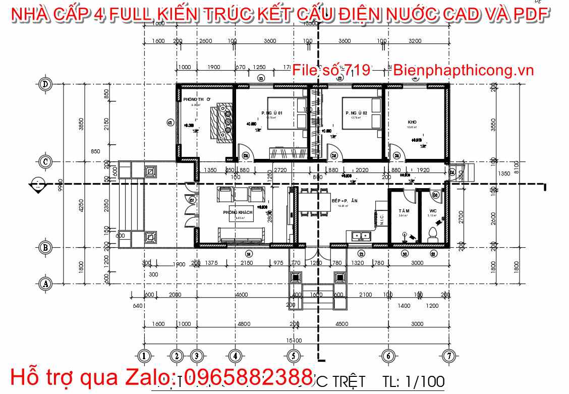 File thiết kế mặt bằng nhà mái nhật full cad.