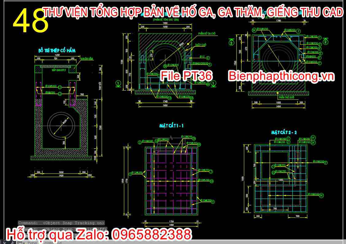 Bản vẽ thiết kế hầm ga cad đẹp.