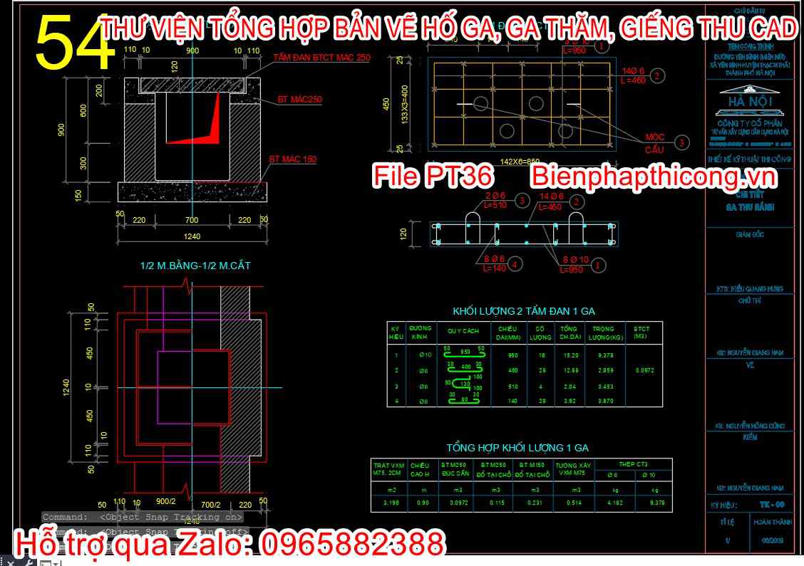 Bản vẽ thiết kế chi tiết ga thu rãnh.