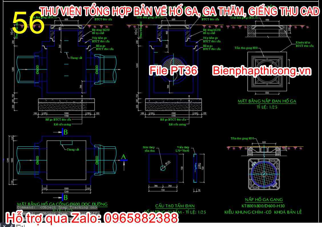 Thiết kế hố ga btct đúc sẵn đẹp.