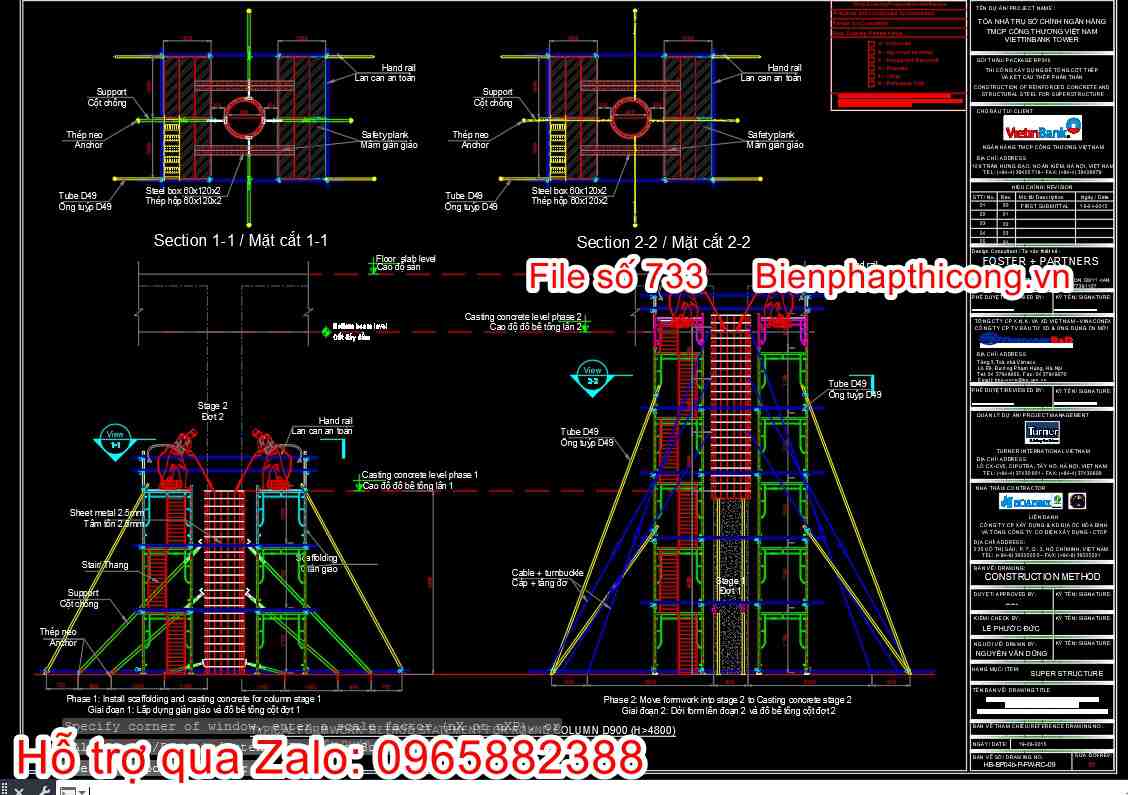 Bản vẽ bptc cột tròn d900.