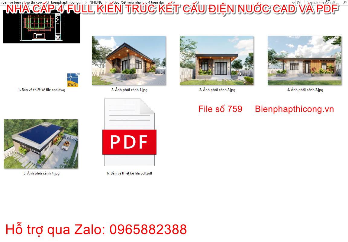 Tải bản vẽ cad nhà cấp 4 mặt tiền 7m x 17m hiện đại 3 ngủ.