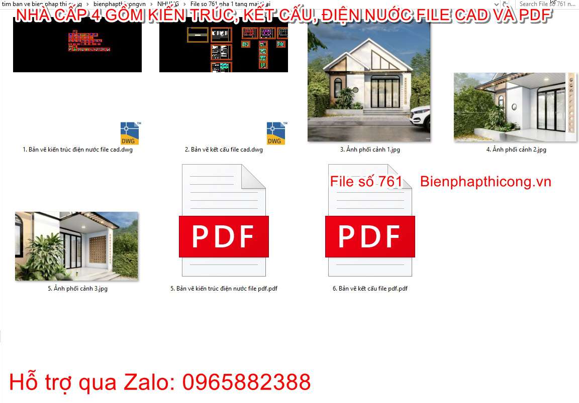 Tải mẫu bản vẽ cad nhà cấp 4 mái thái 7m x 11,5m 2 ngủ.