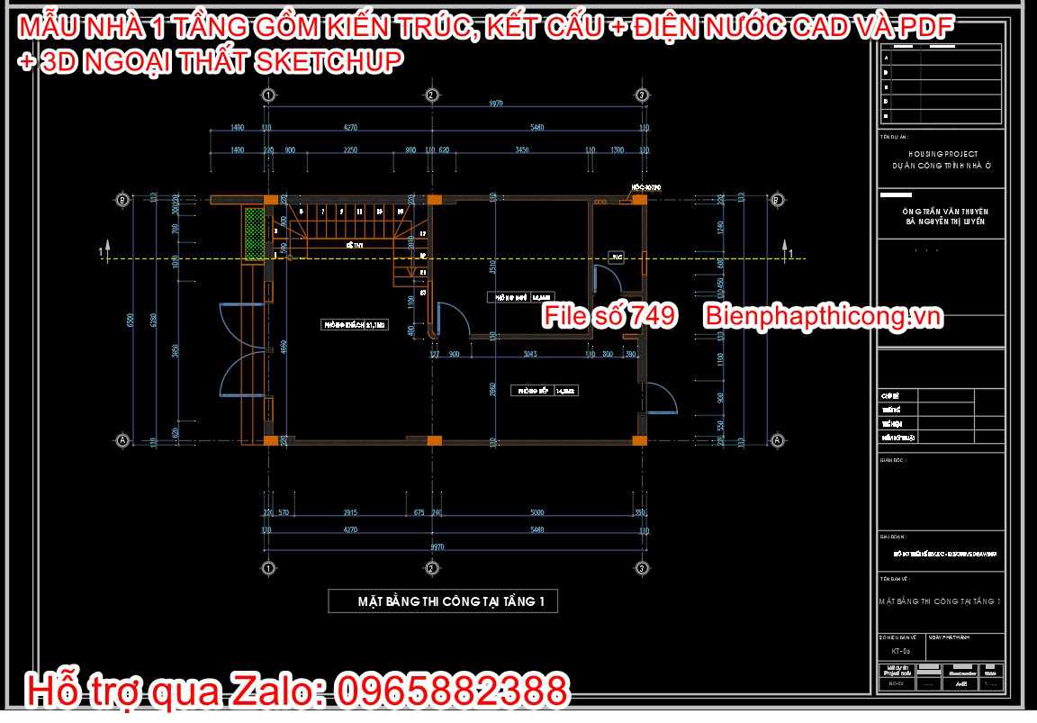 Bản vẽ cad mặt bằng tầng 1 nhà đẹp hiện đại.