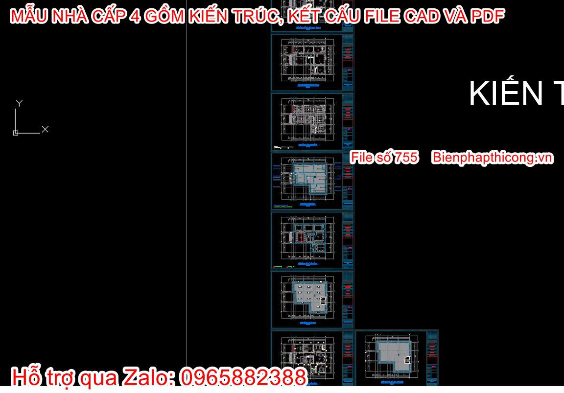 Bản vẽ cad biệt thự 1 tầng mái nhật chữ L 13m x 14,5m.
