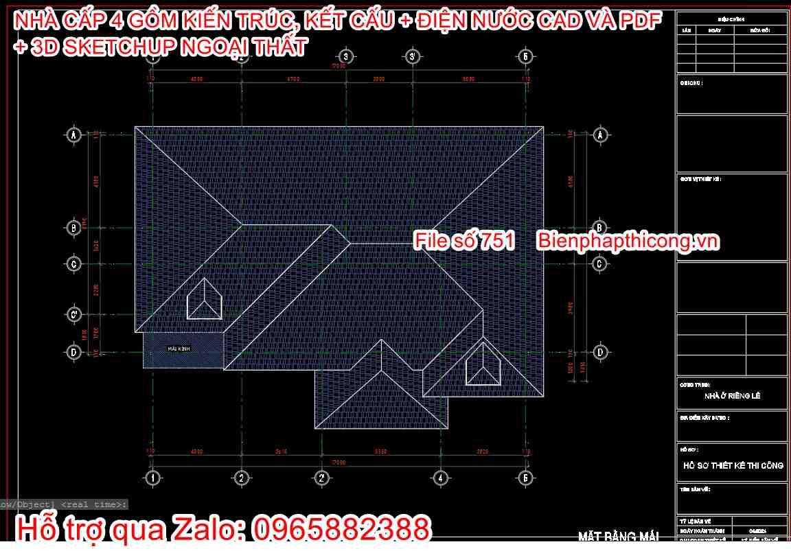 Mặt bằng mái nhà cấp 4 1 tầng mái nhật 4 ngủ 1 tỷ.