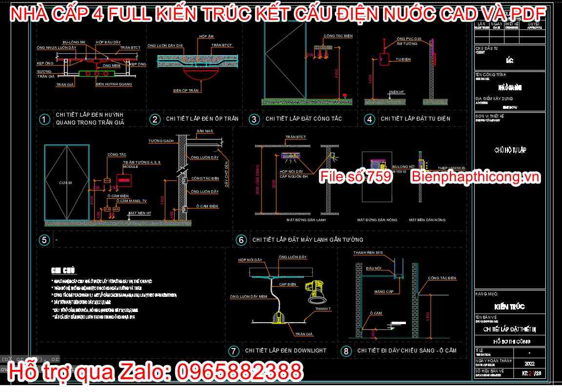 Bản vẽ chi tiết cấp thoát nước nhà cấp 4 đẹp.