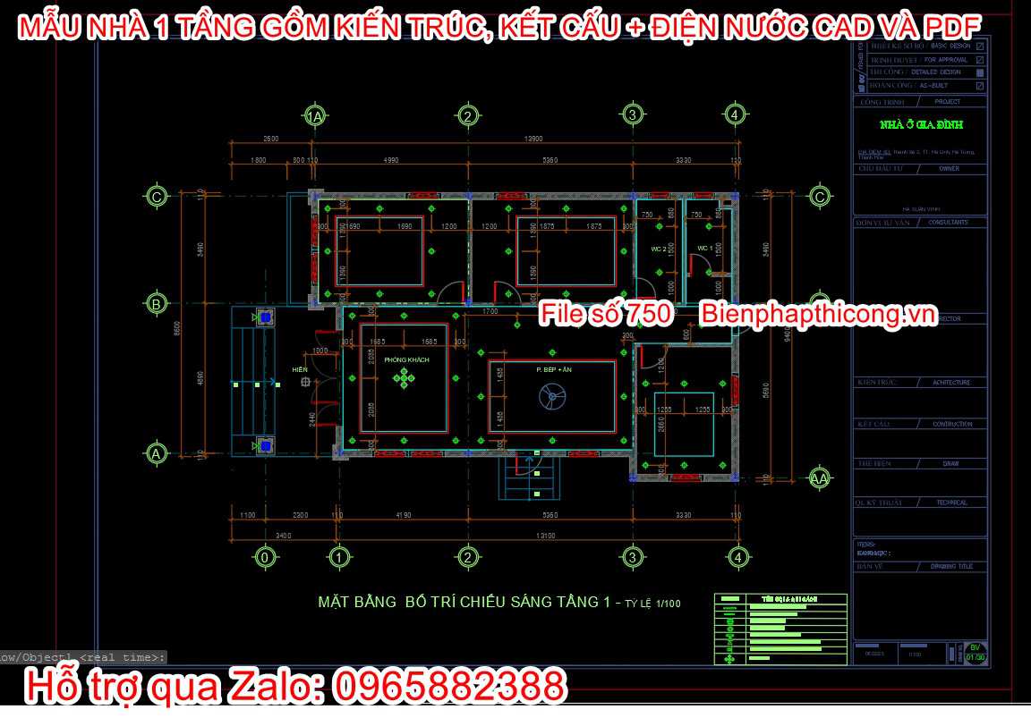 File cấp thoát nước nhà cấp 4 1 tầng đẹp.