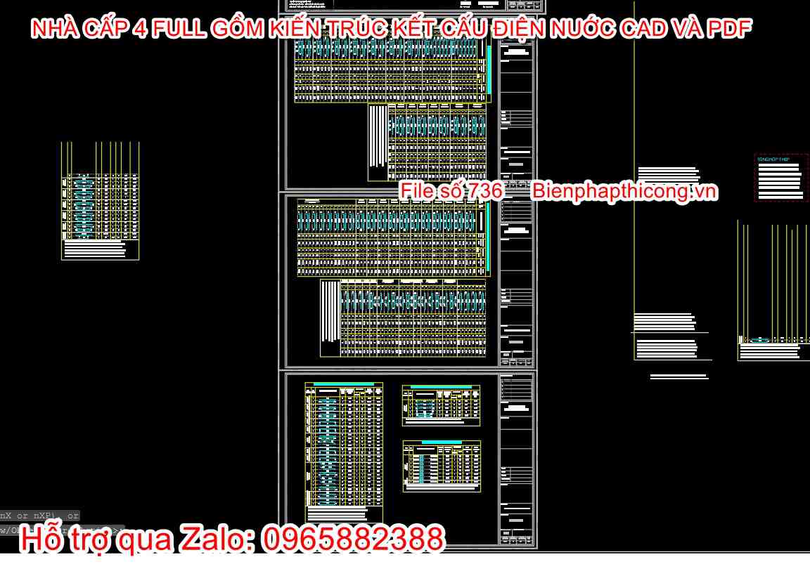 Bảng thống kê thép nhà cấp 4 đẹp.
