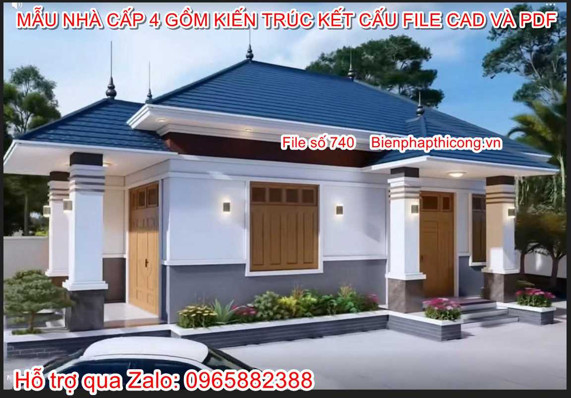 Bản vẽ xây dựng nhà cấp 4 900 triệu đẹp.