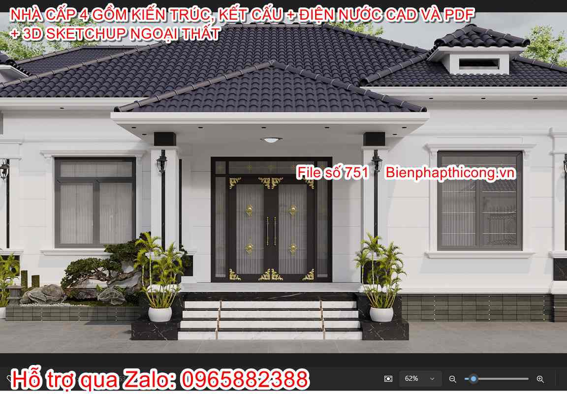 Bản vẽ xây dựng nhà cấp 4 mái nhật 17m x 12m tầm 1 tỷ.