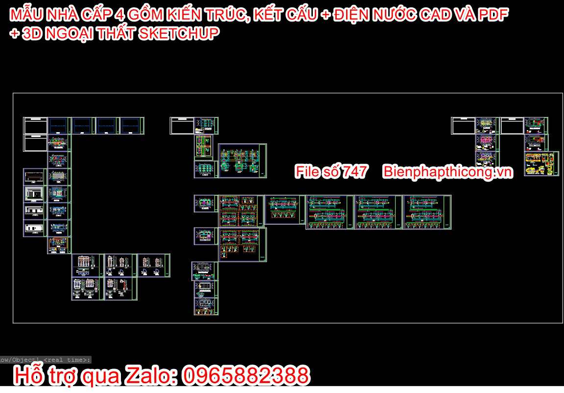 Bản vẽ thiết kế nhà cấp 4 800 đến 900 triệu.