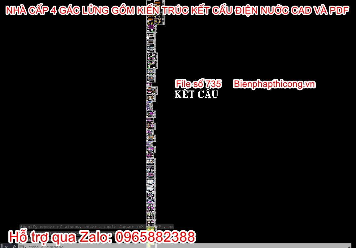 Phần kết cấu nhà cấp 4 mái thái có gác lửng 3 ngủ đẹp.