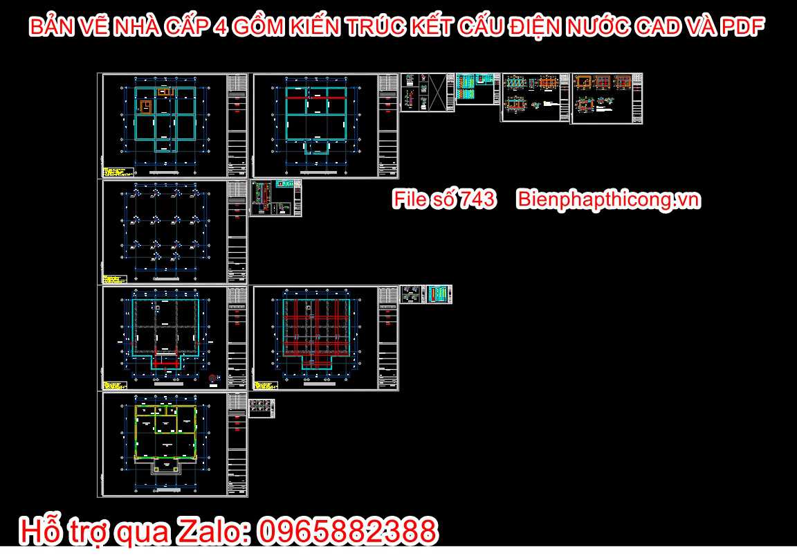 Bản vẽ dwg nhà cấp 4 mái nhật 12m x 12,5m.