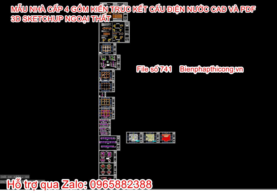 Phần kết cấu nhà cấp 4 đẹp mái nhật 130m2.