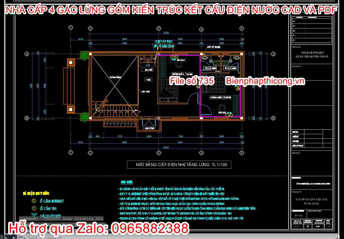 Mặt bằng cấp điện nhẹ tầng lửng cad.